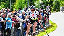Damit hat sie selbst nicht gerechnet: In den ersten Wettkämpfen nach ihrer Babypause wurde Biathletin Janina Hettich-Walz gleich ...