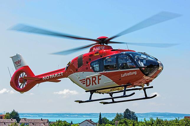 Der Rettungshubschrauber &bdquo;Christoph 45&ldquo; hat seinen Standort in Friedrichshafen.