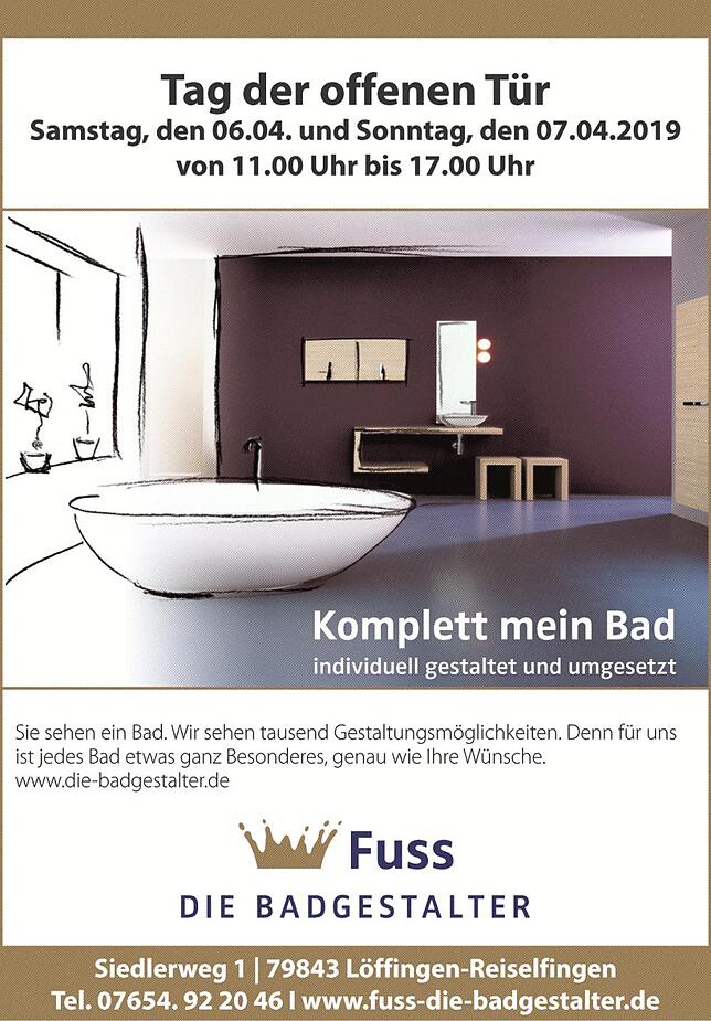 Bild 1: Bäderstudio Fuss: Das Höchste der Badgefühle