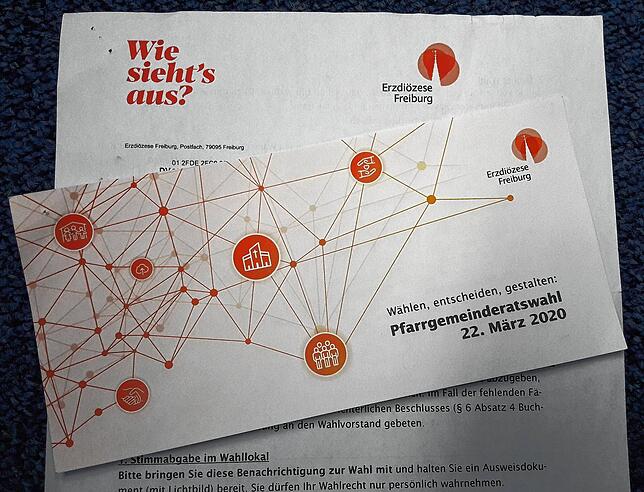 Katholiken im Dekanat haben diese Wahlaufforderung erhalten.