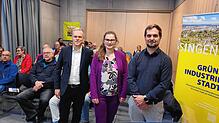 Thomas Mügge (Fachbereichsleiter Bauen), Sandra Fleschhut (Abteilung Stadtplanung) und Lukas Hoch (Klimaschutzmanager) (von links) ...