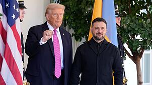 US-Präsident Trump hat den ukrainischen Präsidenten Selenskyj empfangen.