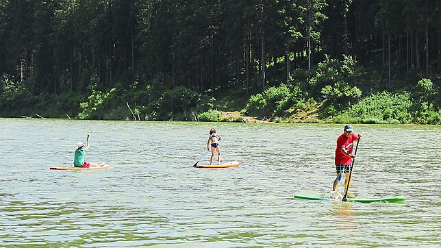 Am Sonntag, 7. Juli, ist am Linachstausee der erste von drei Badetagen.