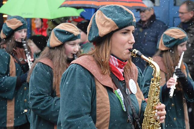 Bild 14: Bilder vom Narrensprung beim Ringtreffen des Alemannischen Narrenrings (Teil 3)