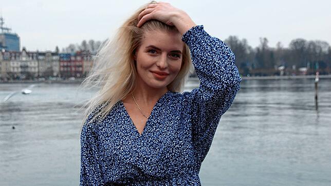 Antonia Hemmer bei einem Besuch am Bodensee im Jahr 2021.