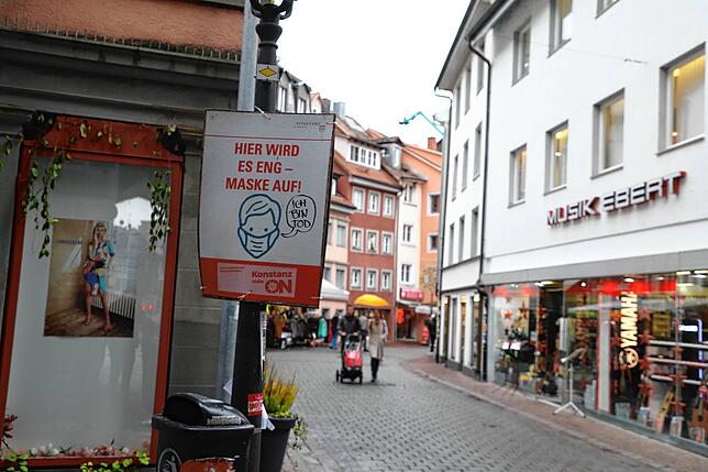 Bild 4: Stürmen jetzt alle die Läden? Rundgang durch Konstanz am Samstag vor dem bundesweiten Lockdown