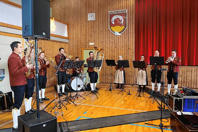 Die Bläsergruppe des Musikverein Illmensee sorgte für die musikalische Umrahmung des diesjährigen Neujahrempfang.
