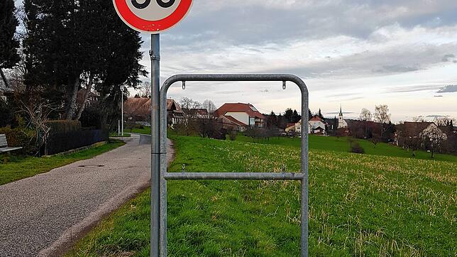 Nicht nur hier im Ortsteil Hänner wurde ein Ortsschild gestohlen. Auch viele weitere Gemeinden im Landkreis Waldshut waren betroffen.