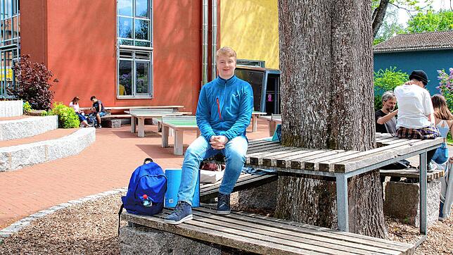 Leon Herrmann gefällt es an den Zinzendorfschulen so gut, dass er sich ein Jahr länger Schulzeit gönnt.