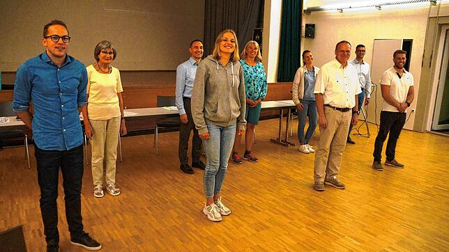 Die Vorstandschaft des Turnverein Ludwigshafen blickt positiv in die Zukunft (von links): Bastian Schmid (stellvertretender Vorsitzender ...