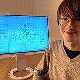Arve Gruber erreichte einen dritten Platz in Mathematik.
