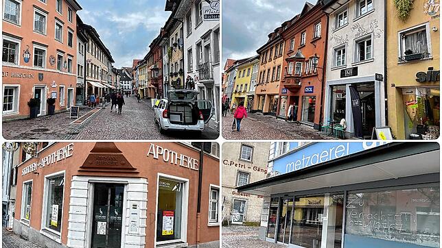 Viele inhabergeführte Geschäfte und wenig Leerstände in der Tiengener Innenstadt.