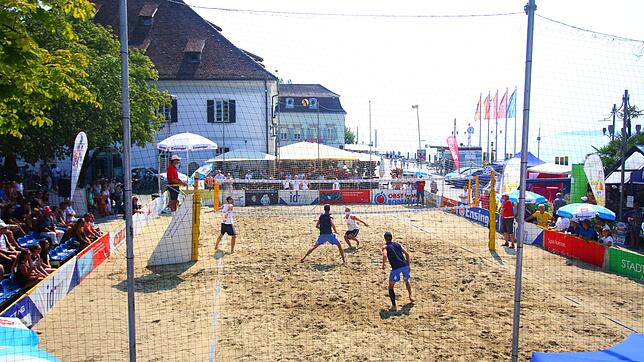 Der Überlinger Landungsplatz war eine Woche lang zu einer Beach Arena umfunktioniert. Am Wochenende fand die baden-württembergische ...