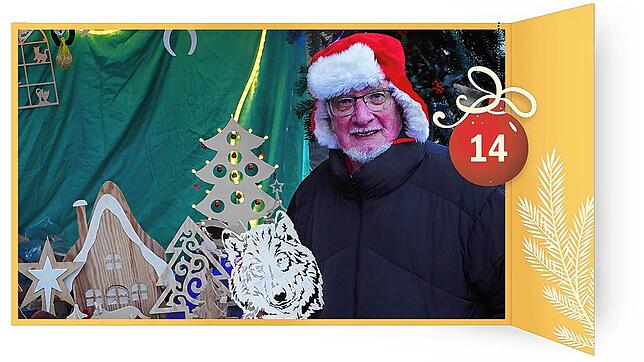 Bei Tengener Adventsaktionen konnte man verschiedene Holzbastler kennenlernen und ihre Werke bestaunen und erwerben. Manfred Seidler war ...