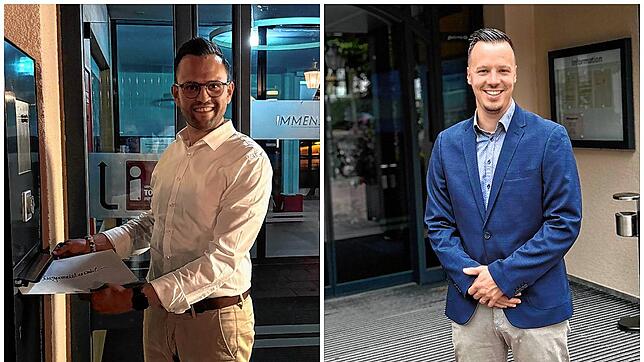 Zwei Kandidaten haben bislang ihre Bewerbungen eingereicht: Johannes Henne (links) und Stephan Lederle.