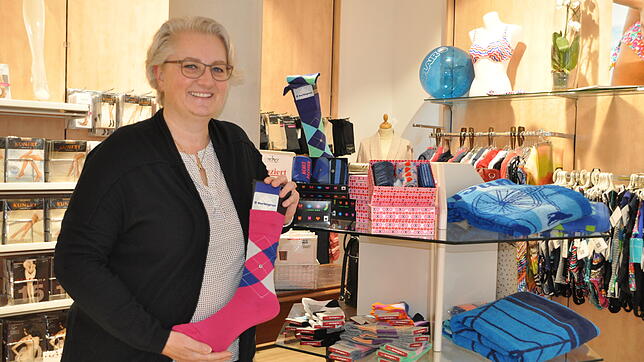 Sabine Holzherr-Tausendfreund ist sehr zufrieden mit dem neuen Laden in der Hauptstraße.