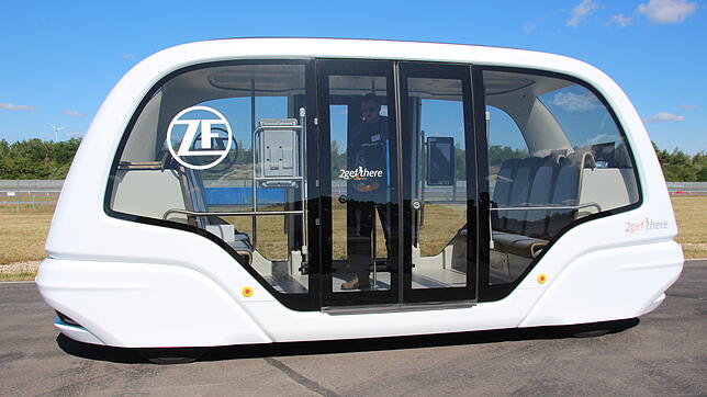 Vision eines vollautonomen Busses von der ZF-Tochter 2-get-there.