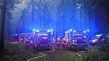 Eine schier mystische Stimmung herrscht an der Einsatzstelle. Fotos: Wolf-Wilhelm Adam