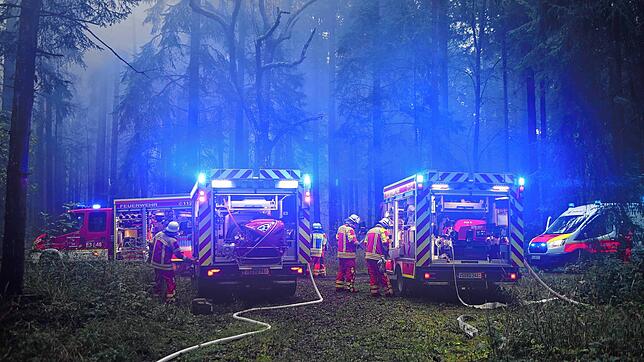 Eine schier mystische Stimmung herrscht an der Einsatzstelle. Fotos: Wolf-Wilhelm Adam