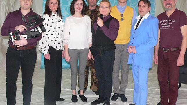 Das Freie Schauspiel Hochrhein probt das neue Stück "Ein Volksfeind" von Henrik Ibsen.Von links David Westermann, Melanie Metzger, ...