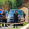 An der Grubenstrasse in Frick ermittelt die Kapo aufgrund zweier Leichen in einer Wohnung