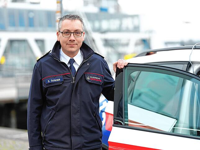Steffen Schmidt ist Sachgebietsleiter für Zivil- und Katastrophenschutz auf kommunaler Ebene.