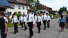 Bild : Gute Laune beim Bezirksmusikfest in Lausheim