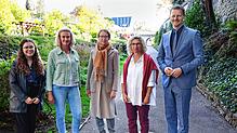 Wollen mit den Radolfzeller Lichtblicken die Innenstadt beleben (von links)_ Organisatorin Julia Kuppel, Regina Brüsewitz (beide TSR), ...