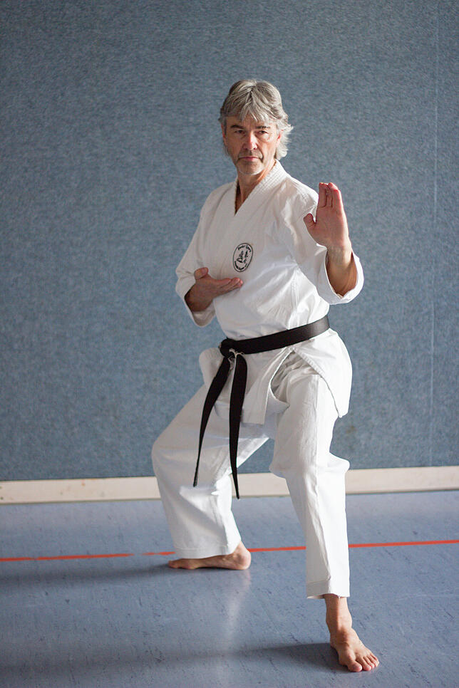 Ralf Gehringer ist seit sechs Jahren Vorsitzender des Buco-Clubs Lauchringen. Er besitzt den schwarzen Gürtel in Karate.