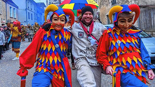 In Bellême feiern die Narren aus Stühlingen regelmäßig Fasnacht.