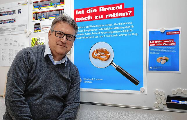 &bdquo;Ist die Brezel noch zu retten?&ldquo; Die meisten Betriebsinhaber plagen jetzt berechtigte Zukunftsängste, weiß Georg Hiltner, ...