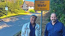 Wer wird Wehrer Bürgermeister? Die Redakteure Markus Vonberg (links) und Justus Obermeyer wollen den Wählerinnen und Wählern ...