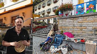 So sieht es am Lammplatz bis Dienstag, 14. Oktober, aus. Dann erteilt das Ordnungsamt dem Obdachlosen einen Platzverweis. Wolfgang ...