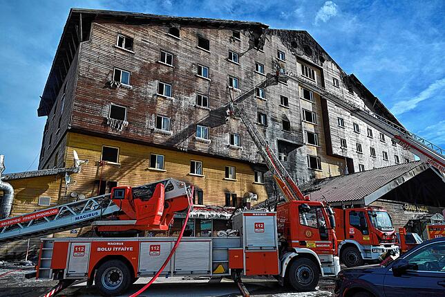 Die Feuerwehr am Einsatzort.