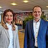 Präsentierten die Bilanz zum Arbeitsmarkt 2022: Döndü Özkan, Geschäftsstellenleiterin der Agentur für Arbeit in Friedrichshafen sowie ...