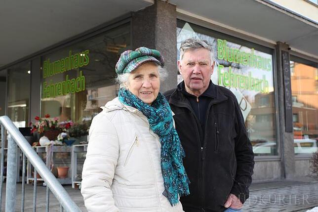 Gisela und Wolfgang Fehrenbach sehen das Ende des Blumenhauses pragmatisch, aber auch mit einem weinenden Auge.