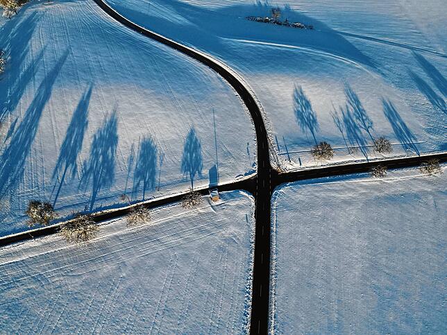 Bild 11: Verschneite Tannen und stillgelegte Straßen: Der Wintereinbruch in Südbaden in Bildern