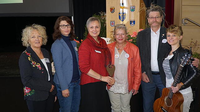 Die Botschafter für den Bundesverband Kinderhospiz beim Löffinger Informationstag, von links Bärbel Friedrich, Bettina Volk-Kopplin, ...