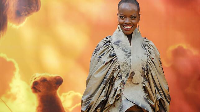 Schauspielerin Florence Kasumba bei der Europa-Premiere von &bdquo;Der König der Löwen&ldquo; in London.