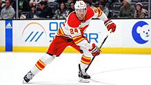 Brett Ritchie verstärkt künftig den Angriff der Schwenninger Wild Wings. Der Kanadier, hier im Jahr 2022 im Trikot des NHL-Clubs Calgary ...
