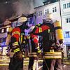 Ein Bild aus der Brandnacht vom 11. April auf der Hofstatt Überlingen.