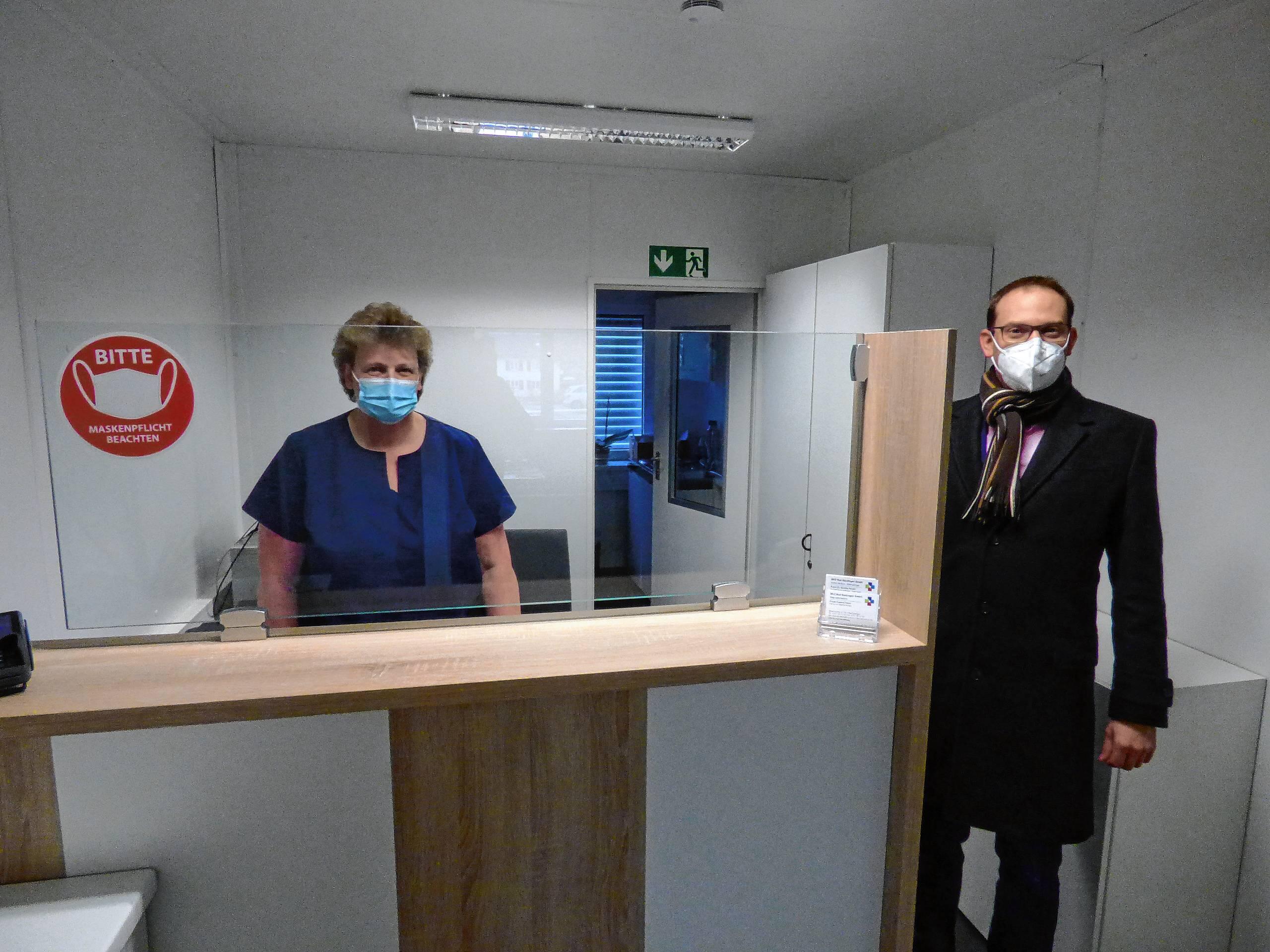 Bad Säckingen Arztbesuch im Container So sieht es im Provisorium des MVZ beim Säckinger