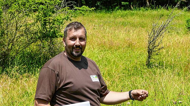 Landwirt und Biodiversitätspädagoge Markus Binninger. Foto: Steffen Schmidt