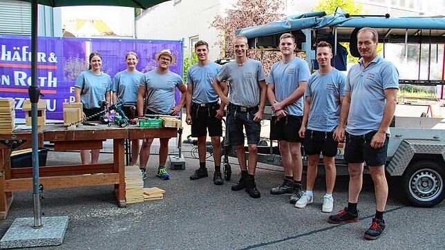 Das Team von Schäfer & von Roth Holzbau präsentierte das Angebot des Betriebes.
