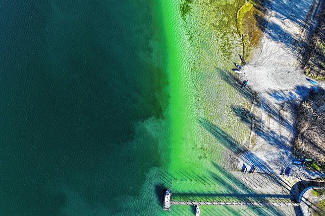Der Wasserstand des Bodensees ist auf einem niedrigen Stand. Auf die Durchschnittstemperatur wirkt sich das jedoch nicht aus.