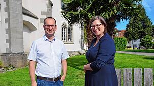 Kerstin Mock und Simon Pfluger von der CDU-Fraktion im Gemeinderat schauen in Markdorfs Zukunft bis ins Jahr 2035.