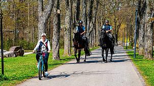 Beim großen Polizeitag am Freitag, 17. Oktober, präsentieren sich auch Reiterstaffeln. Die waren auch schon in Villingen-Schwenningen ...