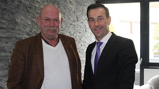 Unternehmensberater Gunther Jauch (links) und der Schwenninger Holtelier Ronan Doran planen ein neues Hotelkonzept in der Salinenstraße ...