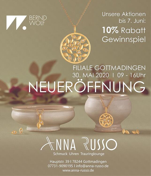 Bild 1: Neueröffnung Anna Russo  : „Schmuck tut einfach gut“