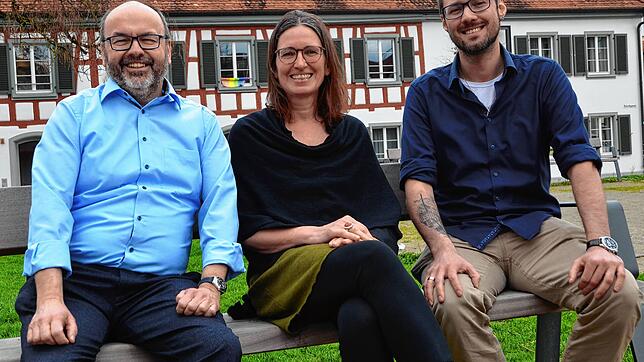 Bauen auf die Kreativität der Gläubigen in der Seelsorgeeinheit, wenn es um die Kirchenentwicklung 2030 geht (von links): Pfarrer Ulrich ...